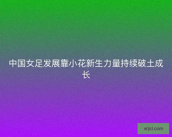 中国女足发展靠小花新生力量持续破土成长